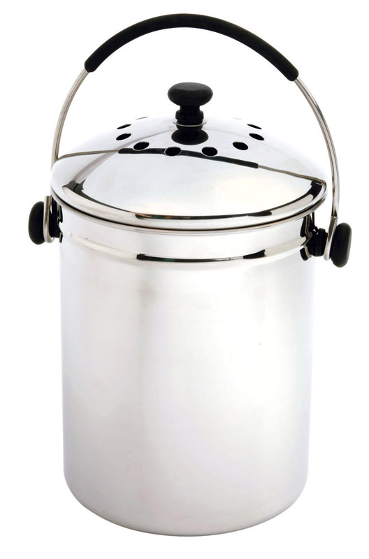 Norpro 95 Compost Keeper, Counter Top, Stainless Steel, 1-Gal. Polished