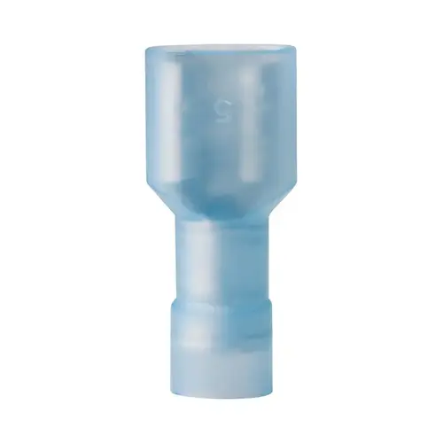 Disconnect Terminal, 600 V, 16 to 14 AWG Wire, 1/4 in Stud, Vinyl Insulation, Blue - pack of 20 Disconnect Terminal, 600 V, 16 to 14 AWG Wire, 1/4 in Stud, Vinyl Insulation, Blue - pack of 20