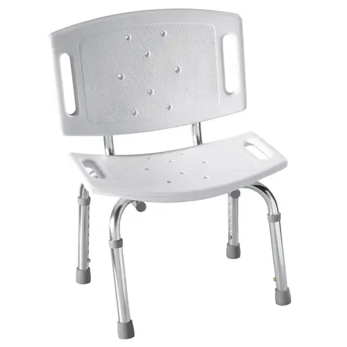 Adjustable Shower Chair White Finish Adjustable Shower Chair White Finish