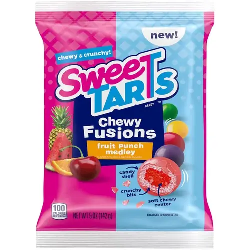 Chewy Candy Fusions Fruit Punch Medley 5 oz Chewy Candy Fusions Fruit Punch Medley 5 oz