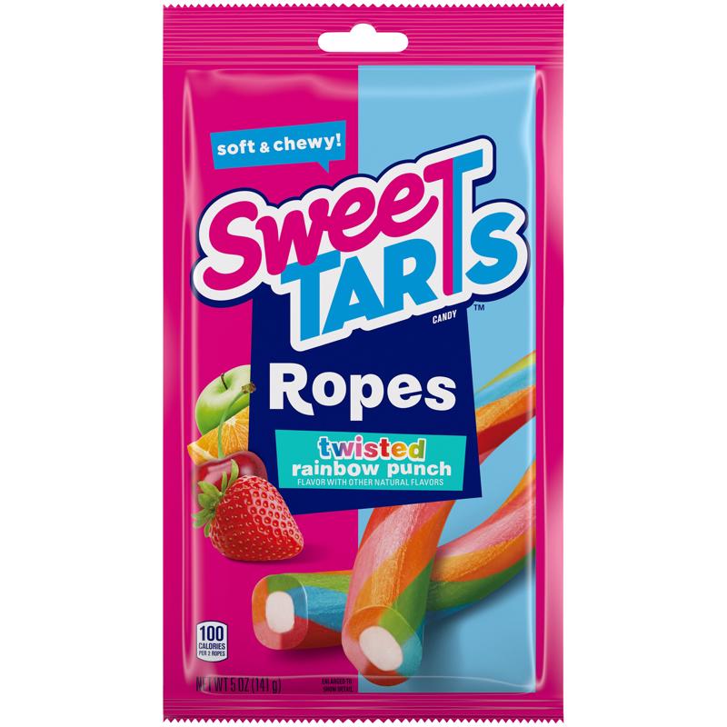 Ferrara Candy Co. 707049 Gummi Candy Twisted Ropes Rainbow Punch 5 oz Pouch