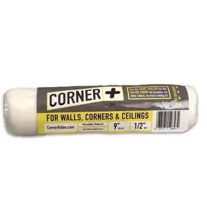 STARKE LLC 64212 Paint Roller Cover Microfiber 2.5" W X 1/2" Regular White