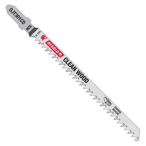 Jig Saw Blade 4-5/8" High Carbon Steel T-Shank 8 TPI