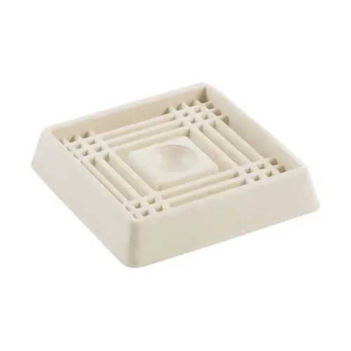 Caster Cups Rubber Off-White Square Off-White Caster Cups Rubber Off-White Square Off-White