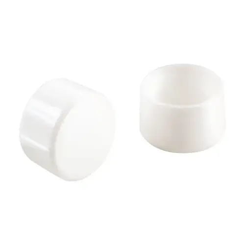 Furniture Leg Tip, Round, Plastic, White, 1 in Dia - pack of 24 Furniture Leg Tip, Round, Plastic, White, 1 in Dia - pack of 24