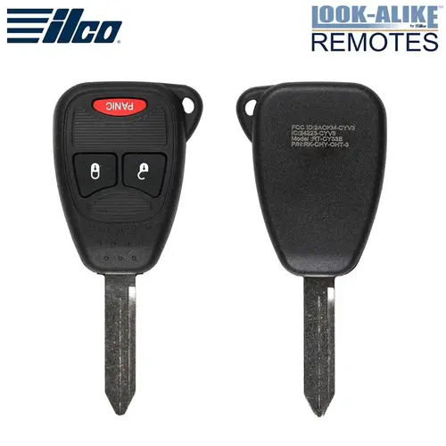 Ilco Remote Head Key Fob Replacement for Chrysler Dodge Jeep 3B OHT692427AA OHT692713AA