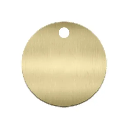 Brass Key Tag, 1-3/8" Diameter (38/pk) Brass Key Tag, 1-3/8" Diameter (38/pk)
