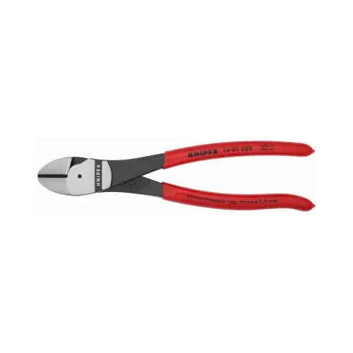 High Leverage Diagonal Pliers 8" Chrome Vanadium Steel Red
