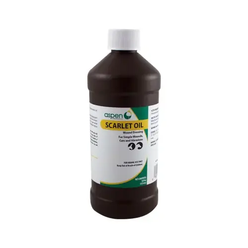 Scarlet Oil Antiseptic Horse Wound Treatment, 16 oz. Scarlet Oil Antiseptic Horse Wound Treatment, 16 oz.