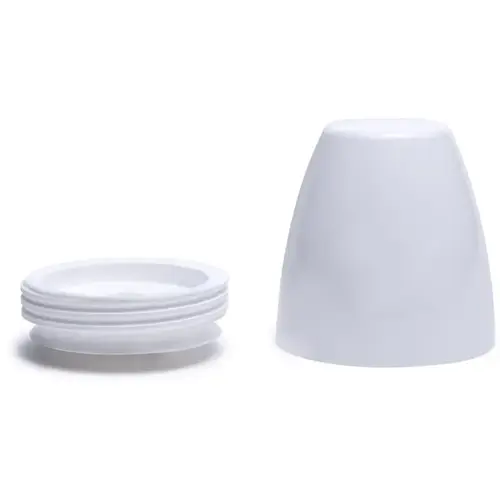 Smartcap Screw-On Toilet Bolt Caps, White Smartcap Screw-On Toilet Bolt Caps, White