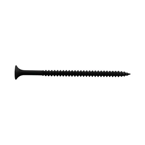 0 Screw, #6 Thread, 1-1/4 in L, Fine Thread, Bugle Head, Phillips Drive, Sharp Point Phosphate