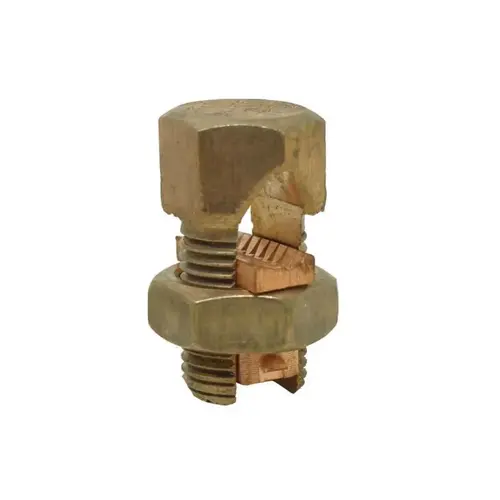 Split-Bolt Connector 2-6 AWG Stranded Copper Copper Metallic Split-Bolt Connector 2-6 AWG Stranded Copper Copper Metallic