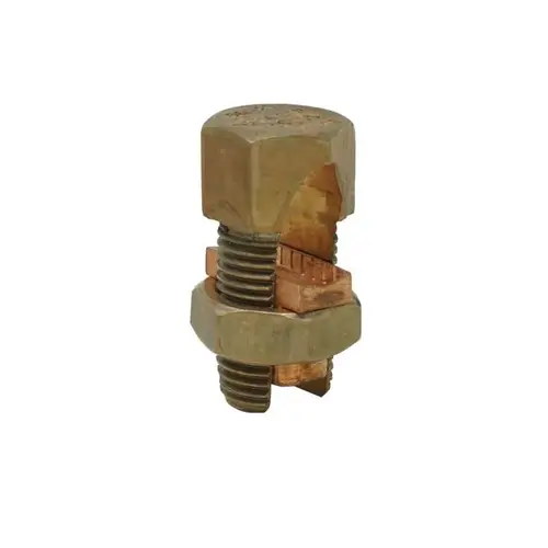 Split-Bolt Connector 1/0 - 4 AWG Stranded Copper Copper Metallic