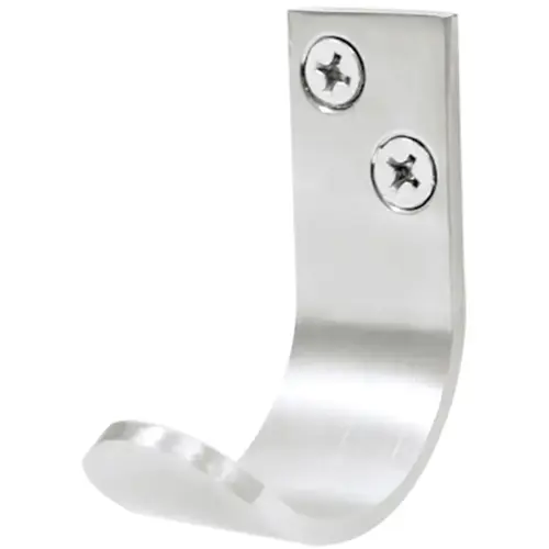 CURVED SINGLE PRONG COAT HOOK Stainless Steel CURVED SINGLE PRONG COAT HOOK Stainless Steel