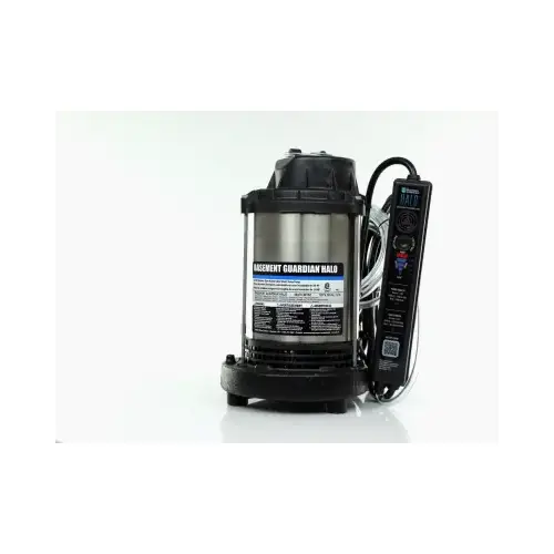 Sump Pump Basement Guardian Halo 3/4 HP 5520 gph Stainless Steel Electronic Switch AC