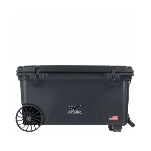Roto Molded Wheeled Cooler, Charcoal Color, 65 Qt. Roto Molded Wheeled Cooler, Charcoal Color, 65 Qt.
