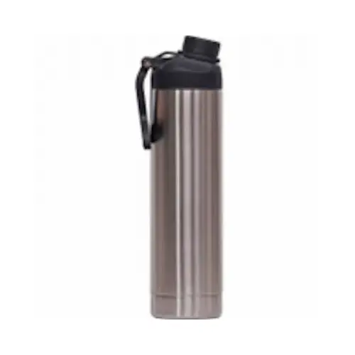 Hydra 22 Oz. Stainless/Black Insulated Vacuum Bottle