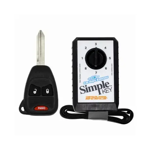 Simple Key Programmer & Car Remote/Key Combo for Select Chrysler, Dodge, Jeep