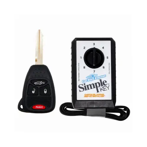 Simple Key Programmer & Car Remote/Key Combo for Select Chrysler, Dodge, Jeep