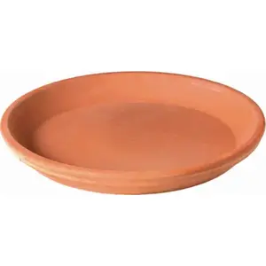 Deroma 87071SZ 3"D TC RND Saucer Red Terracotta Clay