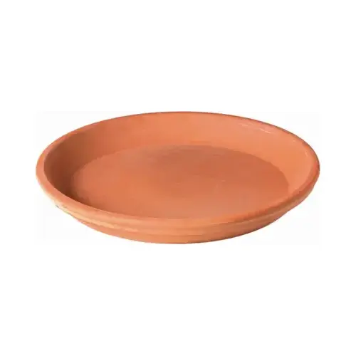 3"D TC RND Saucer Red Terracotta Clay