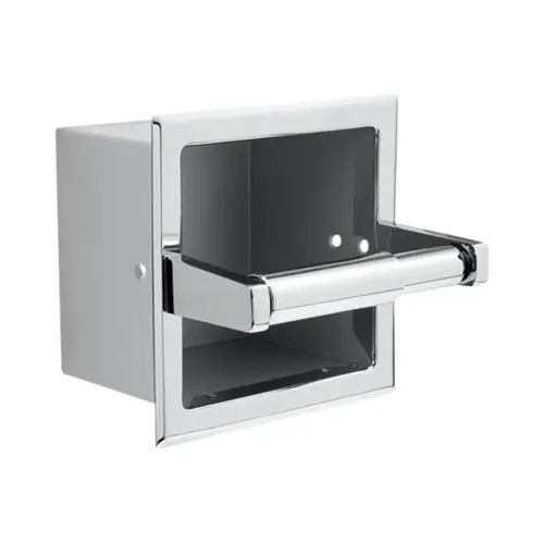 Recessed Extra Paper Holder Bright Chrome Finish Recessed Extra Paper Holder Bright Chrome Finish