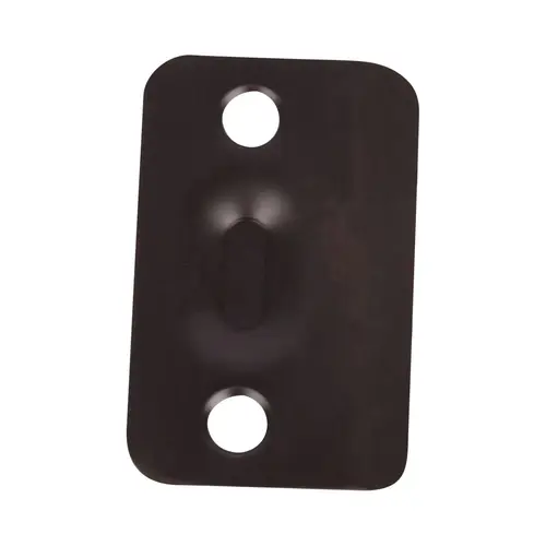 Round Corner Strike for Ball Catch Oil Rubbed Bronze Finish Round Corner Strike for Ball Catch Oil Rubbed Bronze Finish