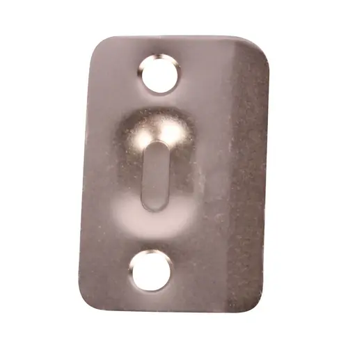 Round Corner Strike for Ball Catch Satin Nickel Finish Round Corner Strike for Ball Catch Satin Nickel Finish