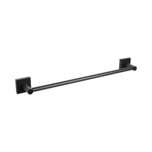30"x 5/8" Towel Bar Set Matte Black