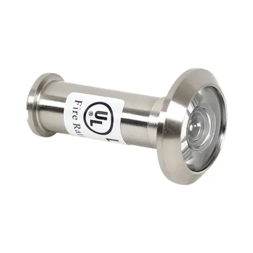 180 Degree UL Door Viewer with 9/16" Bore for 1-3/8" to 2-1/4" Door Satin Nickel Finish