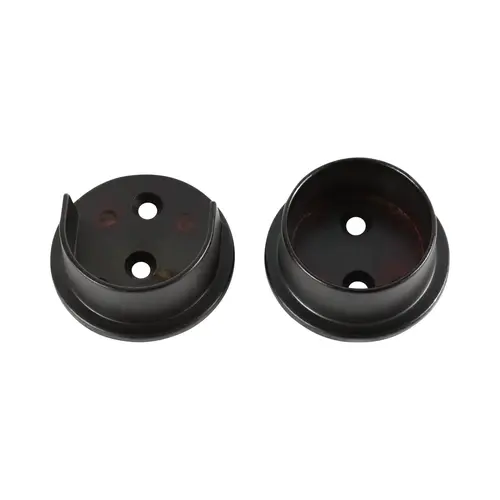 Metal Pole Socket Set for 1-1/2" Pole Matte Black Finish