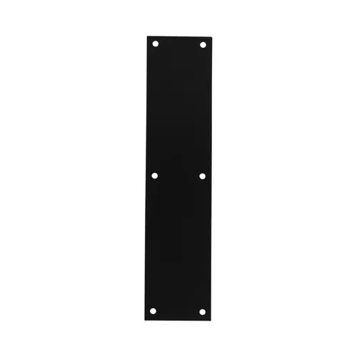 3-1/2" x 15" Solid Brass Push Plate Matte Black Finish 3-1/2" x 15" Solid Brass Push Plate Matte Black Finish