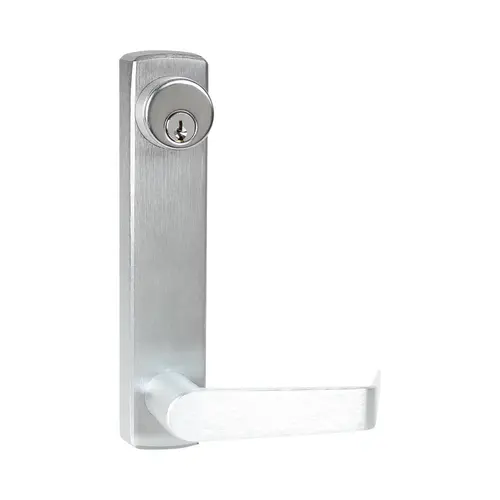 Heavy Duty L3 Lever Entry Lock Narrow Stile Exit Trim Satin Chrome Finish