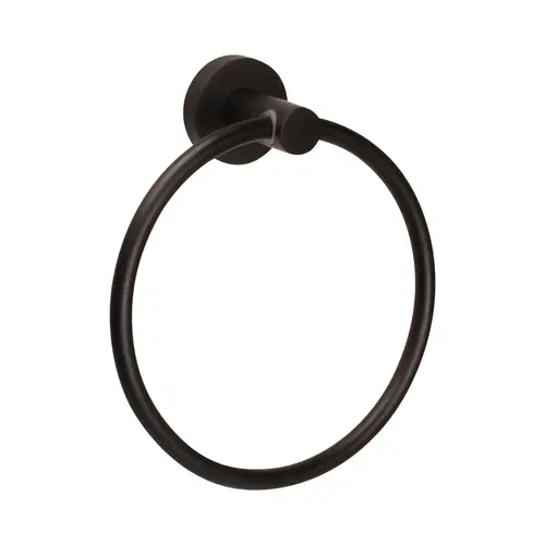 Solano Collection Metal Circle Towel Ring Matte Black Finish
