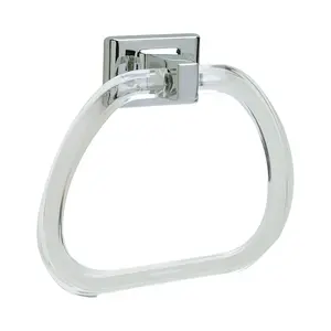 Pamex BC2CP-31 Lucite Towel Ring Polished Chrome