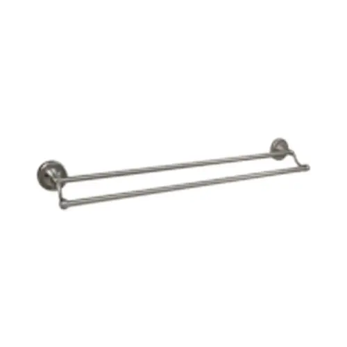 24" X 5/8" Double Towel Bar Shelf Satin Nickel 24" X 5/8" Double Towel Bar Shelf Satin Nickel
