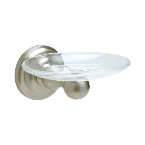 Soap Holder with Acrylic Dish Polished Chrome