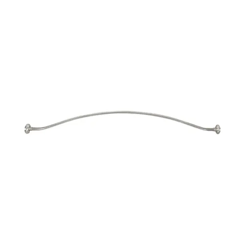 5 FT Spacious Shower Rod w/ Flange Polished Chrome 5 FT Spacious Shower Rod w/ Flange Polished Chrome