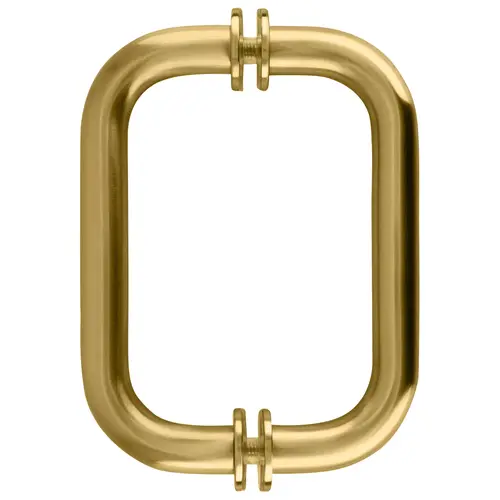 Satin Brass 6" BM Series Tubular Back-to-Back Pull Handle