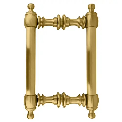 Satin Brass 6" Colonial Style Back-to-Back Pull Handles Satin Brass 6" Colonial Style Back-to-Back Pull Handles