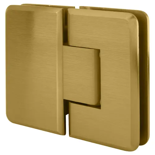 Satin Brass Cologne 180 Series 180 Degree Glass-to-Glass Hinge Satin Brass Cologne 180 Series 180 Degree Glass-to-Glass Hinge