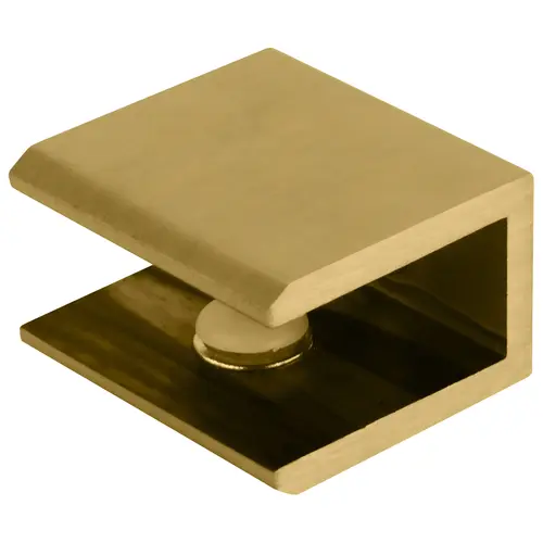 CRL FA10SB CRL Satin Brass Square Interior Shower Shelf Clamp CRL Satin Brass Square Interior Shower Shelf Clamp