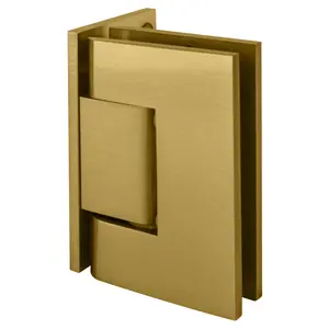CRL GEN044SB Satin Brass Geneva 044 Series Wall Mount Offset Back
