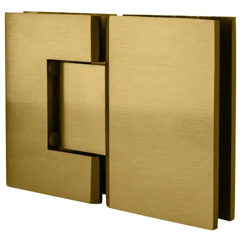 Satin Brass Geneva 180 Series 180 Degree Glass-to-Glass Standard Hinge