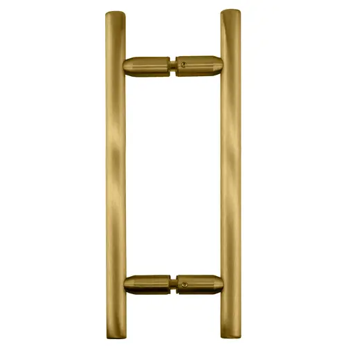 Satin Brass 8" Ladder Style Back-to-Back Pull Handles