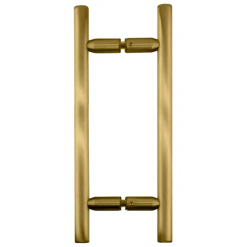 Satin Brass 8" Ladder Style Back-to-Back Pull Handles