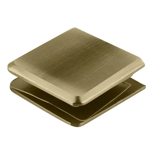 Brushed Bronze Beveled Hole-in-Glass Style Wall Mount Heavy-Duty Glass Clamp Brushed Bronze Beveled Hole-in-Glass Style Wall Mount Heavy-Duty Glass Clamp