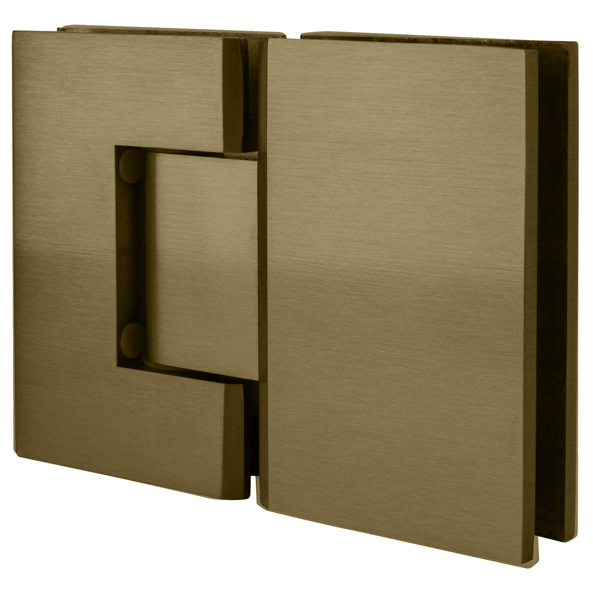 CRL GEN180BBRZ Brushed Bronze Geneva 180 Series 180 Degree Glass-to-Glass Standard Hinge