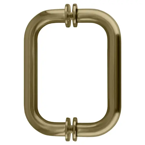 Brushed Bronze 6" Tubular Back-to-Back 3/4" Diameter Shower Door Pull Handles