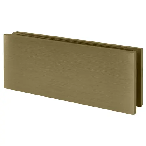 Brushed Bronze Square 180 Degree Glass-to-Glass Clamp Brushed Bronze Square 180 Degree Glass-to-Glass Clamp